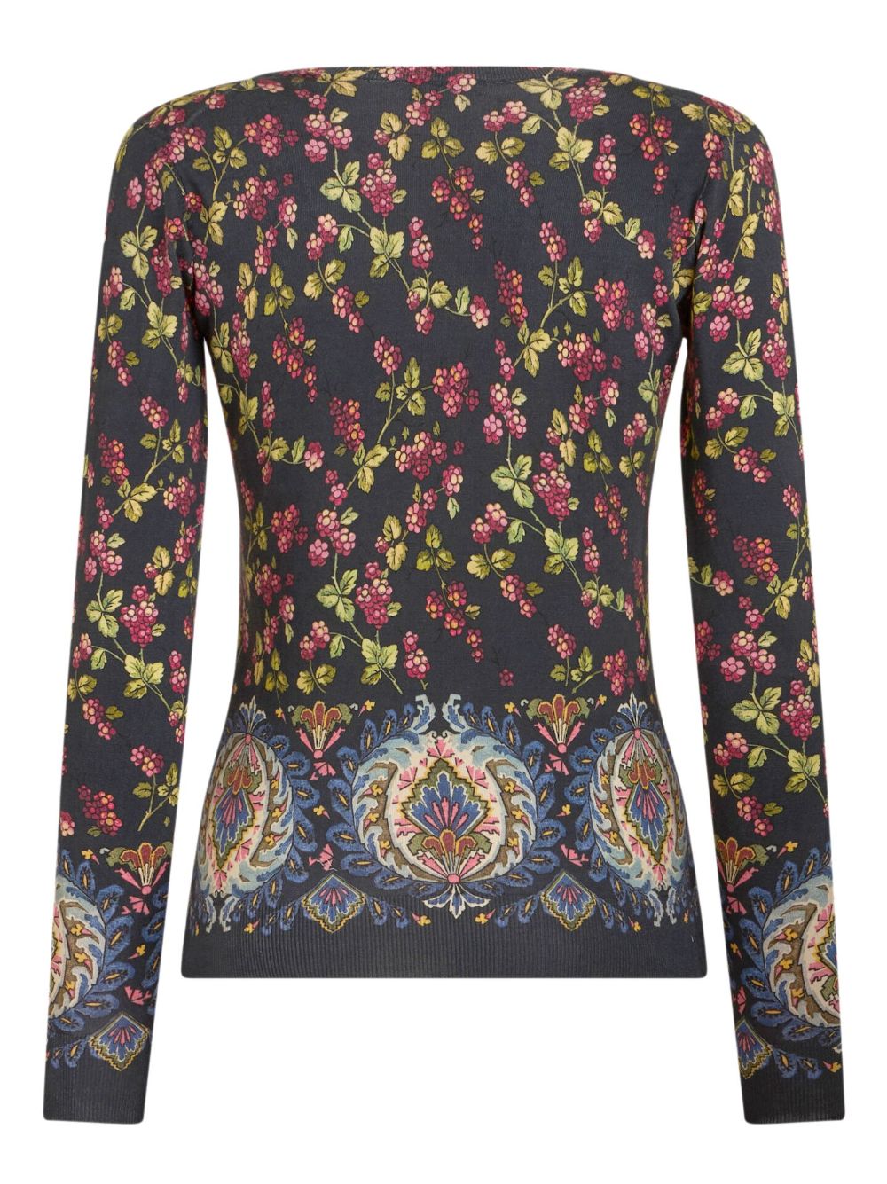 ETRO floral-print knitted top Women