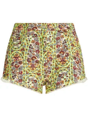 【ETRO】ペイズリー デニム ショーツ ETRO ウィメンズ デニムショートパンツ通販 - FARFETCH