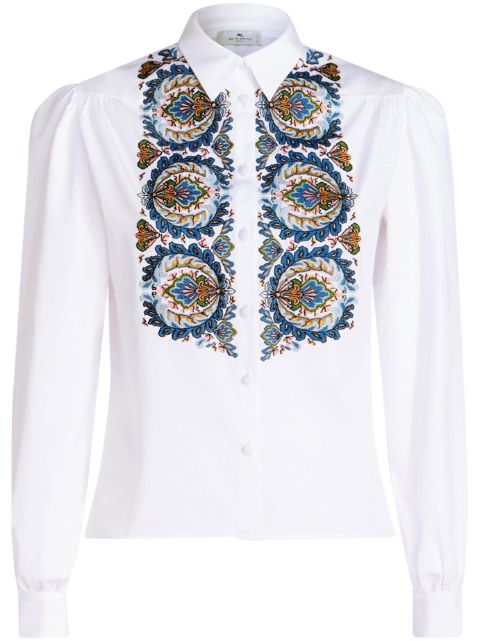 ETRO paisley-print poplin cotton shirt Women