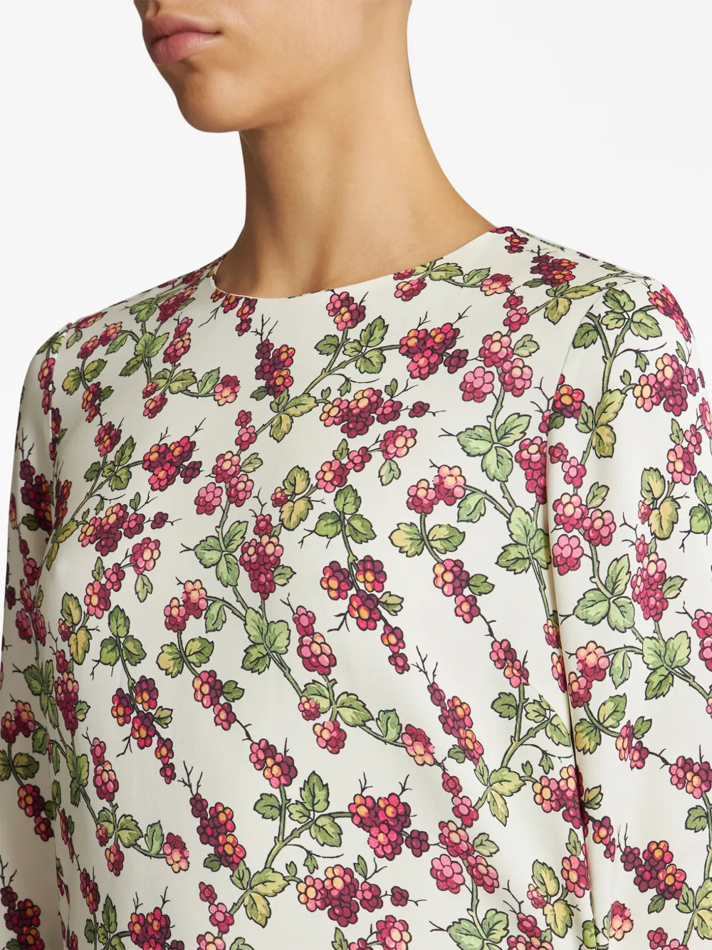ETRO BERRY-PRINT SHIFT MINIDRESS