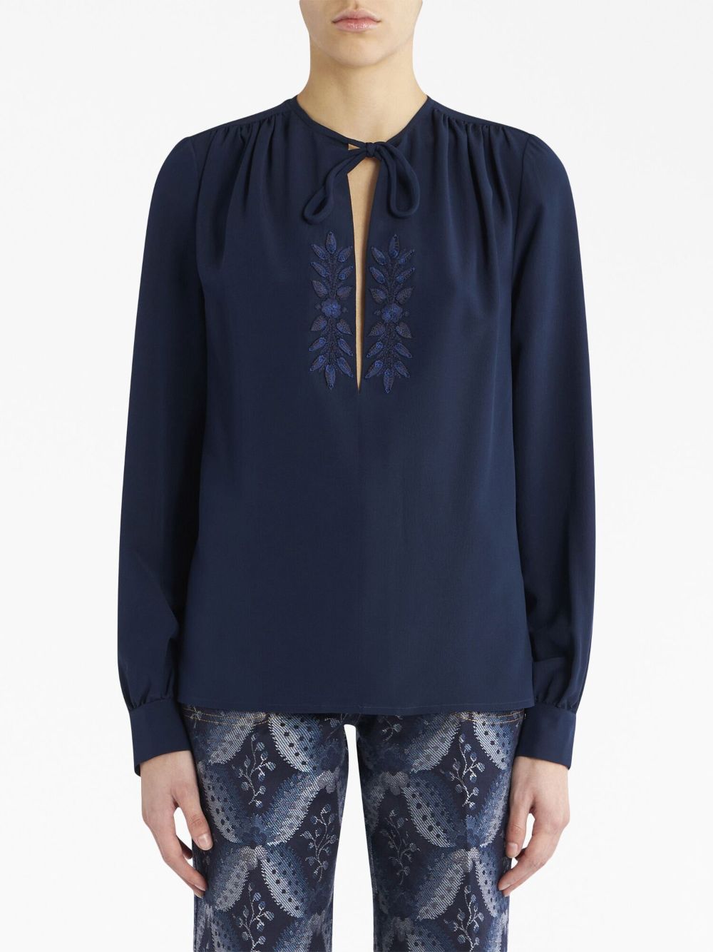 ETRO Zijden blouse - Blauw