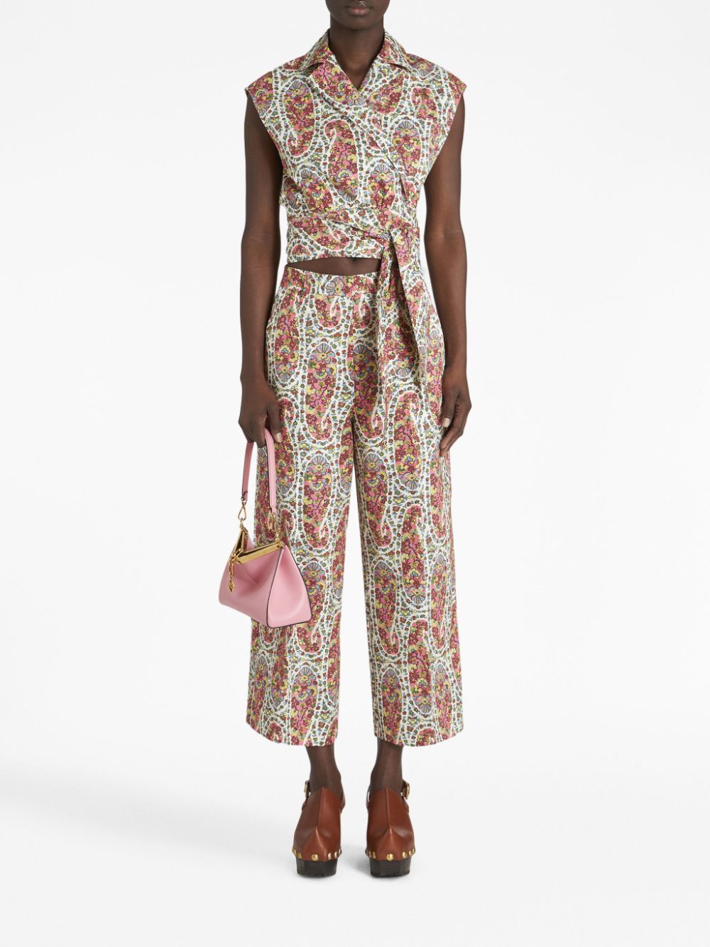 ETRO Broek met bloemenprint - Wit