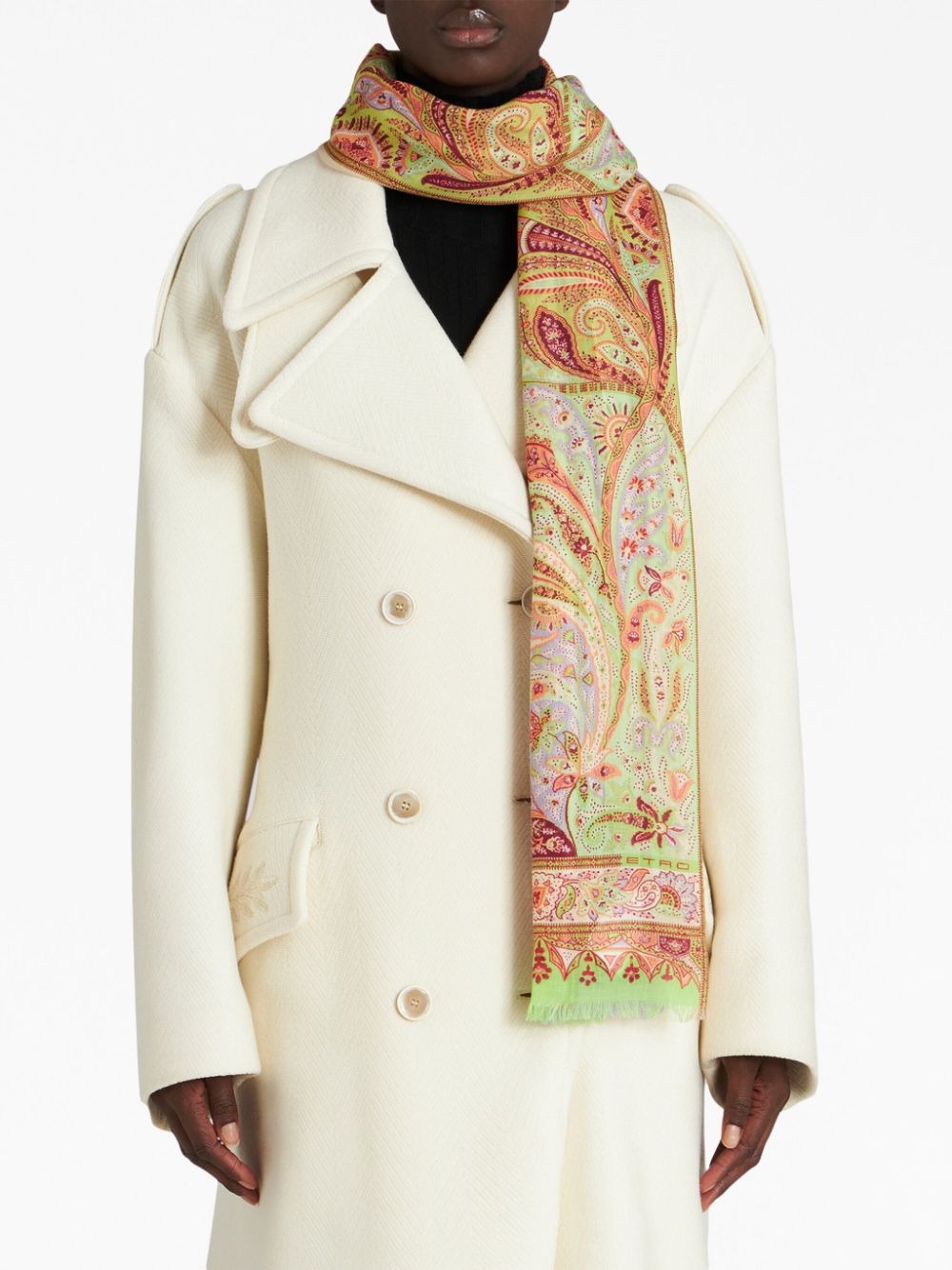 ETRO paisley-print cashmere scarf Women