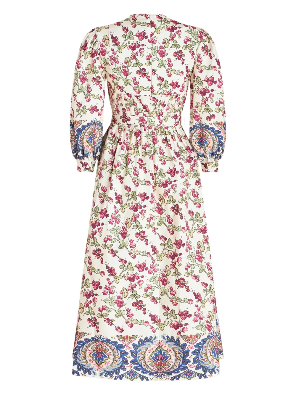 Floral Print Balloon Sleeve Dress