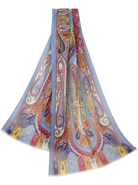 ETRO graphic-print silk scarf Women