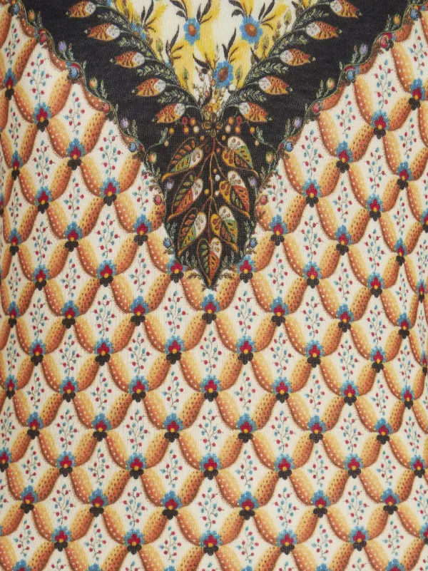 ETRO フローラル ニットトップ | オレンジ | FARFETCH JP