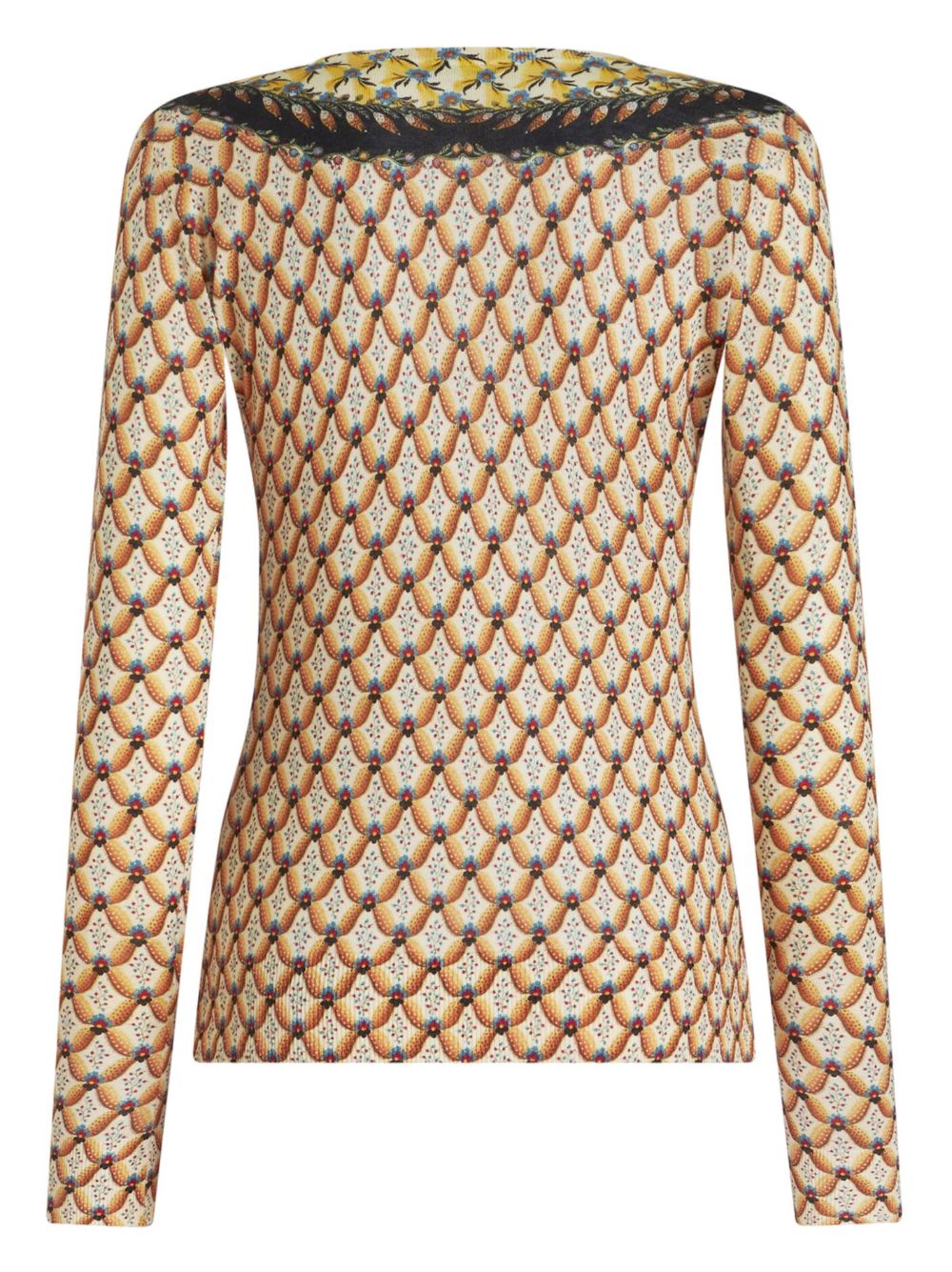 ETRO floral-print knitted top Women