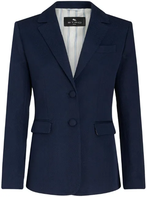 ETRO blazer con botones y solapa de muesca