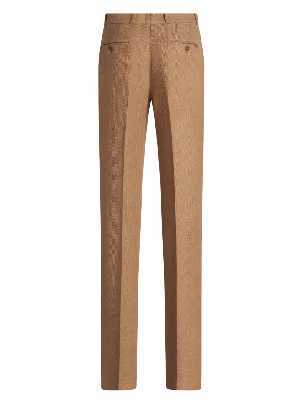 ETRO pressed-crease tailored trousers - Bruin