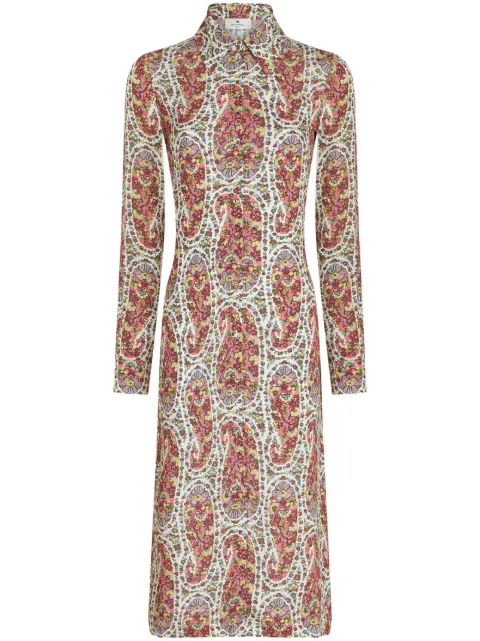 ETRO فستان ميدي بطبعة زهور