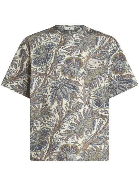 ETRO paisley-print cotton T-shirt