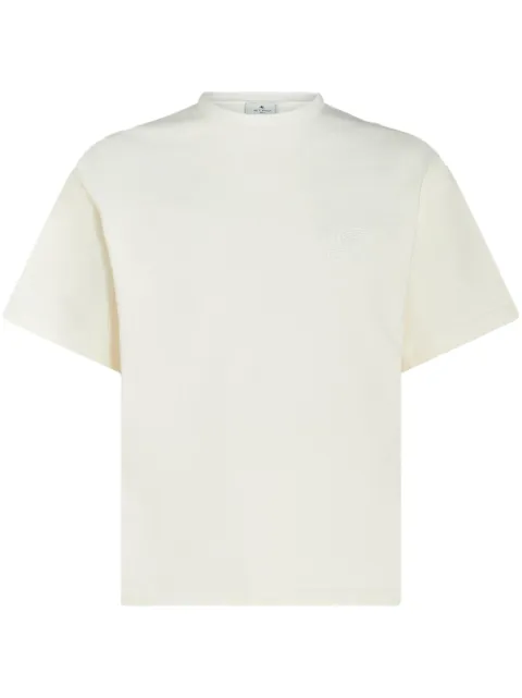 ETRO logo-embroidered cotton T-shirt