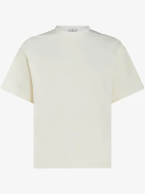 ETRO logo-embroidered cotton T-shirt