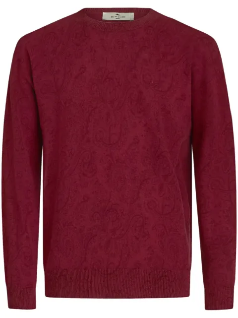 ETRO logo-embroidered wool jumper