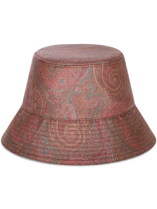 【ETRO】ペイズリー柄 刺繍タブロゴ入りバケハ エトロ新作バケットハット「ラブ ハット」