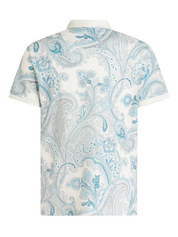 Paisley print 2025 polo shirt