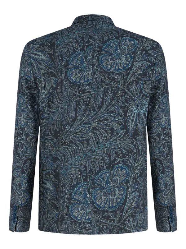ETRO フローラル ジャケット | ブルー | FARFETCH JP
