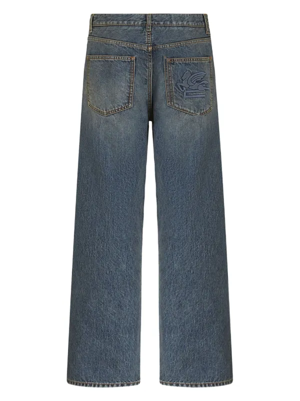 ETRO Jeans Anchos Cortos Farfetch