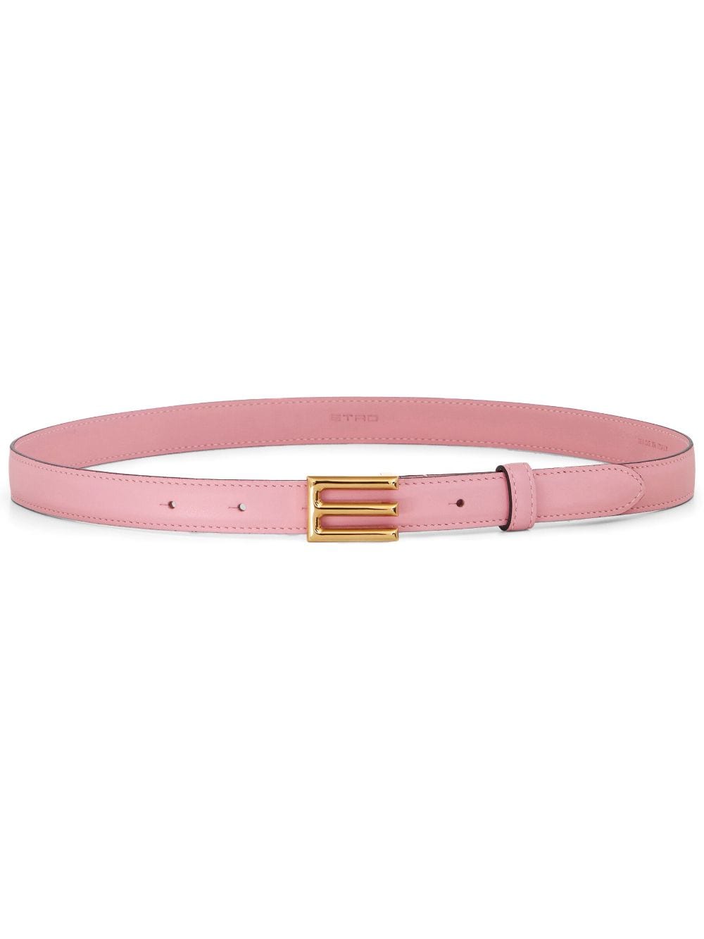 Shop Etro Logo-buckle Leather Belt In Pink