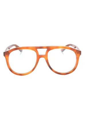 Gucci Eyewear GG1510O ラウンドフレーム サングラス | ブラウン