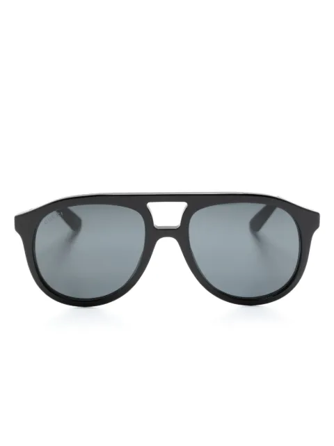 Gucci Eyewear logo-plaque oversize-frame sunglasses