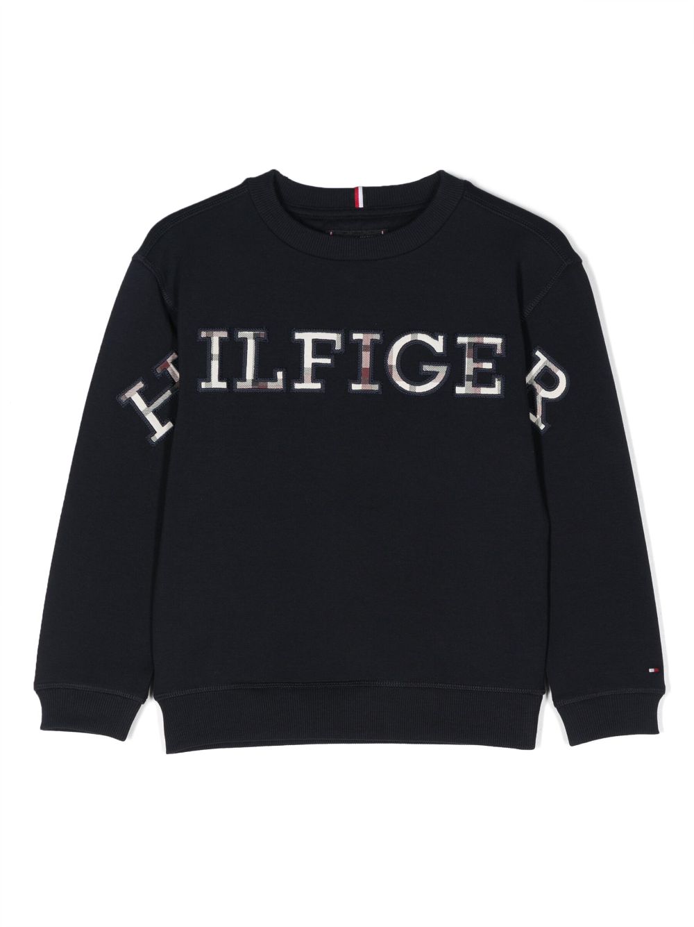 Tommy Hilfiger Junior logo-print cotton sweatshirt - Blue