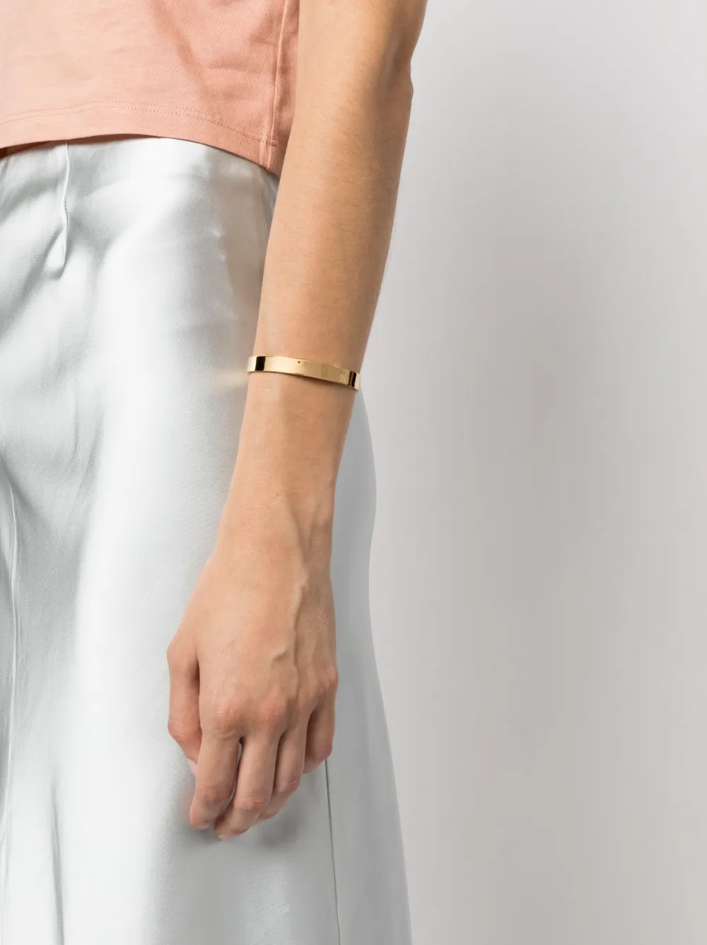 MM6 Maison Margiela engraved-logo bracelet - Goud