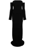 Blumarine detachable-sleeve strapless gown - Black