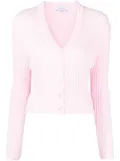 Blumarine ribbed-knit cardigan - Pink