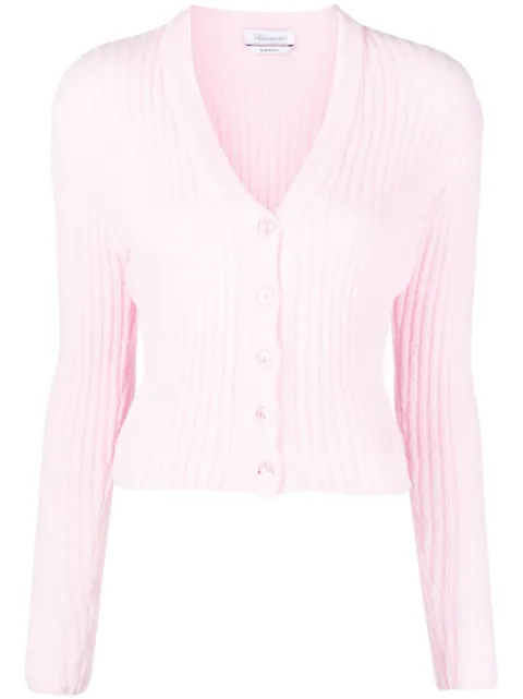 Blumarine ribbed-knit cardigan 
