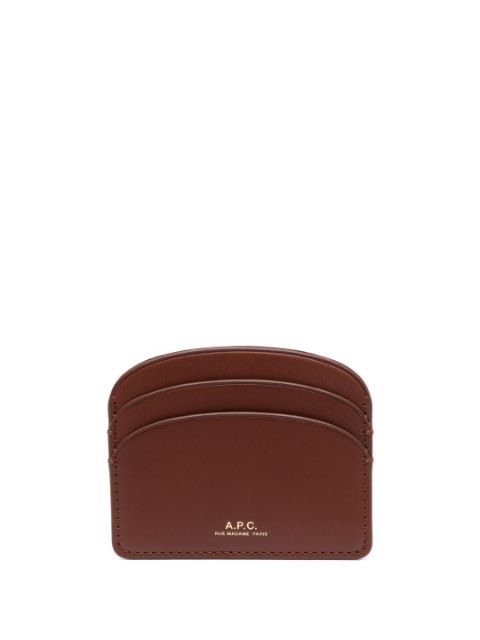 A.P.C. porte-cartes Demi-Lune en cuir 