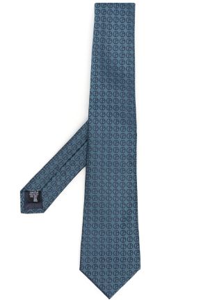 Giorgio Armani jacquard-monogram Silk Tie - Farfetch