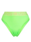 Versace Greca high-waisted bikini bottoms - Green