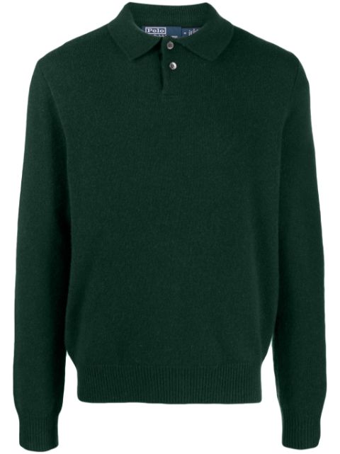 Polo Ralph Lauren long-sleeved cashmere polo shirt Men