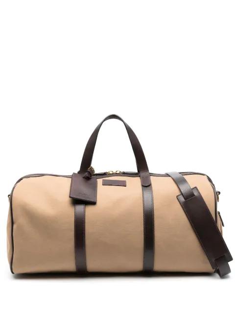 Polo Ralph Lauren 로고 패치 캔버스 더플 백