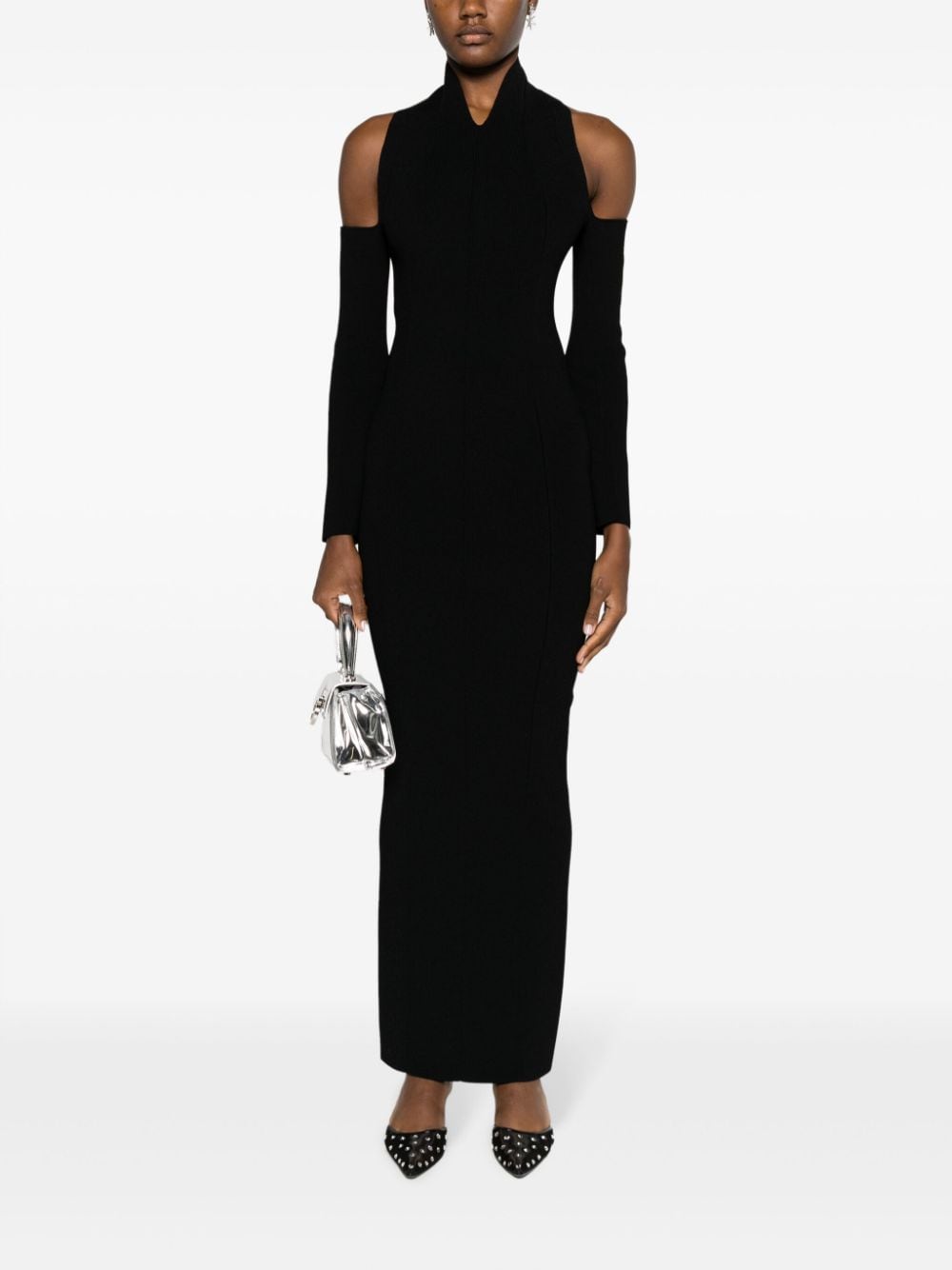 KHAITE Sutton Halterneck cold-shoulder Dress - Farfetch