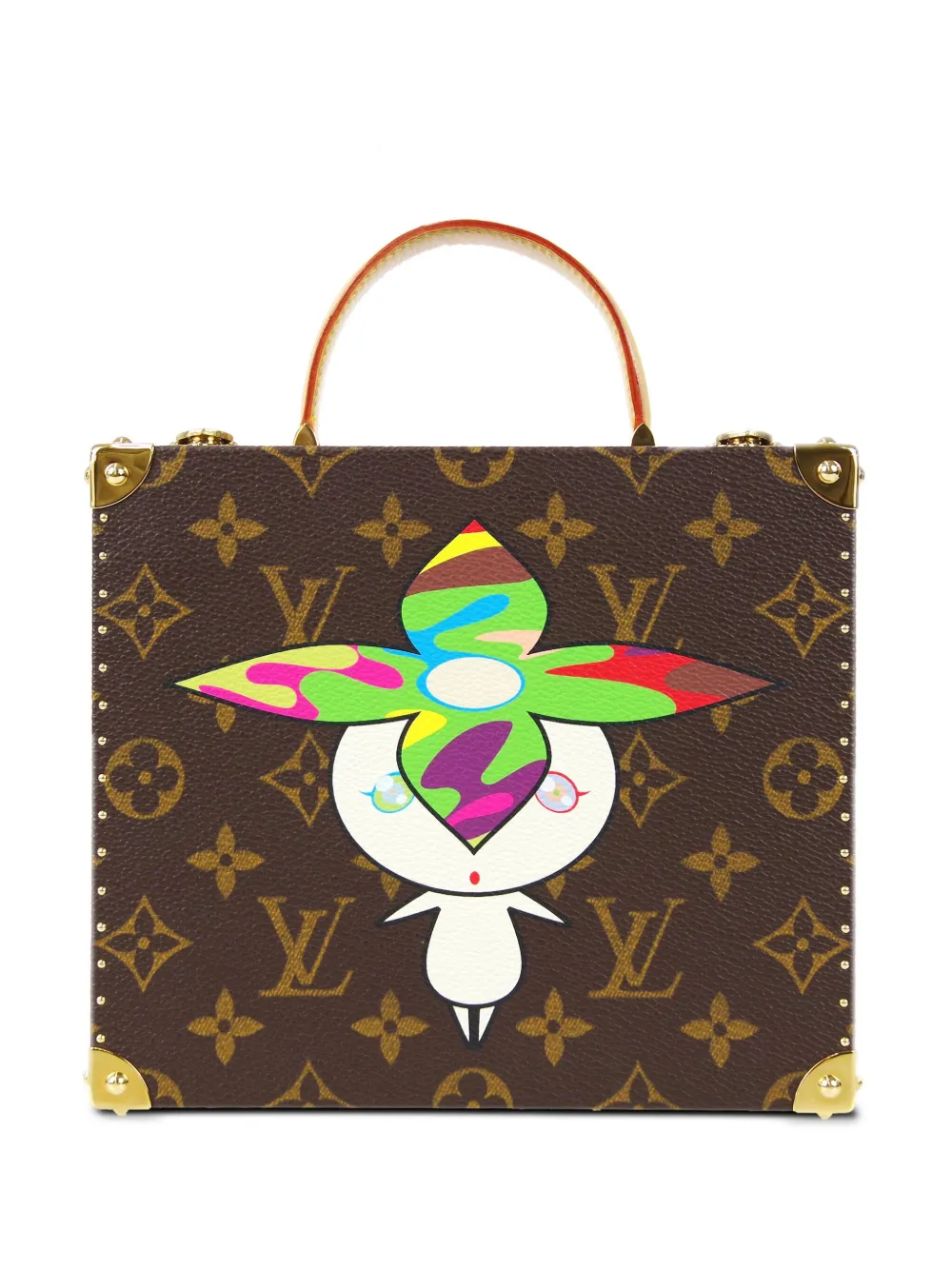 Louis Vuitton Pre-Owned Borsa tote portagioie Louis Vuitton Pre-Owned x Takashi Murakami Flower Hat Man Pre-owned - Marrone