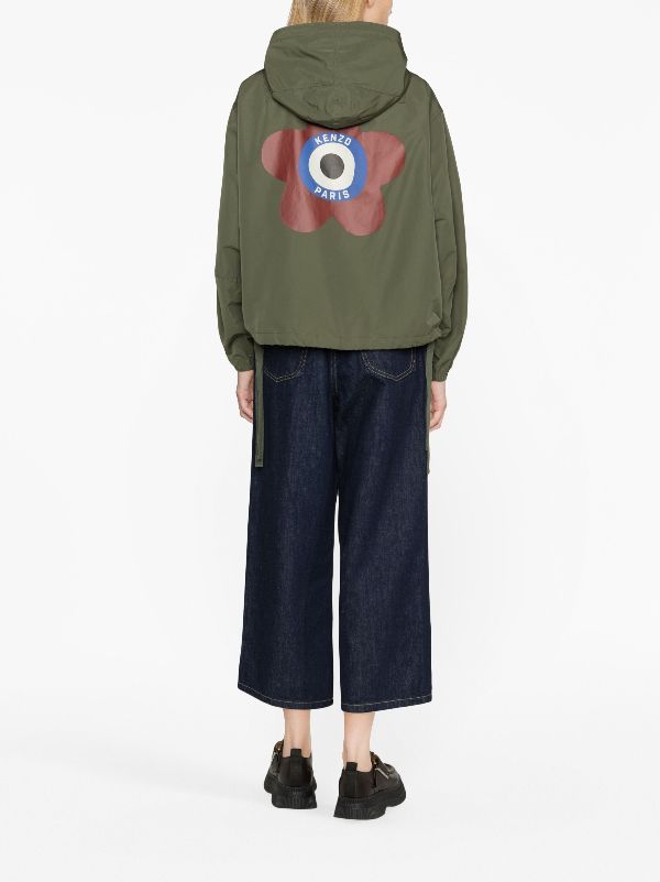 Kenzo Kenzo Target Hooded Windbreaker Farfetch