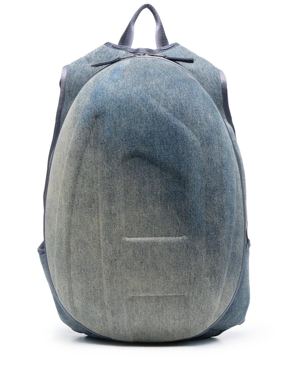 Diesel logo-embossed denim backpack