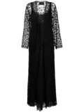 CHANEL Pre-Owned 1998 logo-lettering lace dress - Black