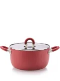 Alessi 16cm Sten aluminium casserole - Red