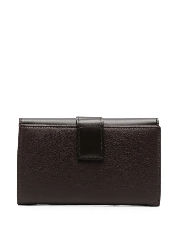 Leather clasp wallet best sale