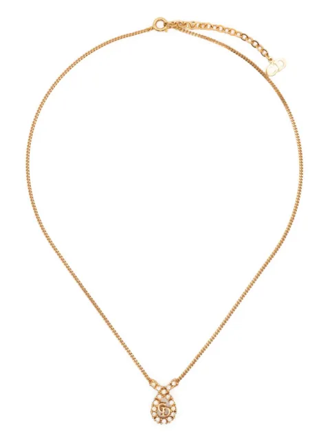 Christian Dior Pre-Owned 1990s CD pendant necklace