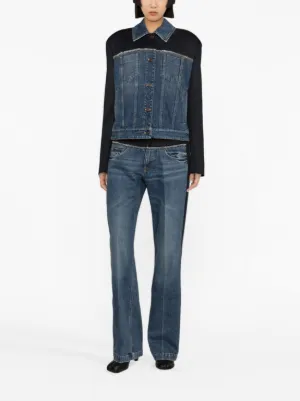 希少 ステラマッカートニー 花柄 総柄 デニムジャケット Gジャン ボタンロゴ Stella McCartney（ステラ・マッカートニー）ウィメンズ デニム