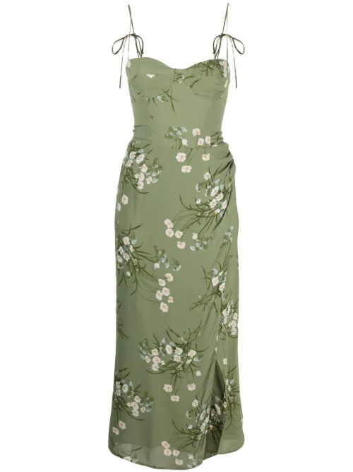 Robe Kourtney à fleurs - Reformation - Modalova