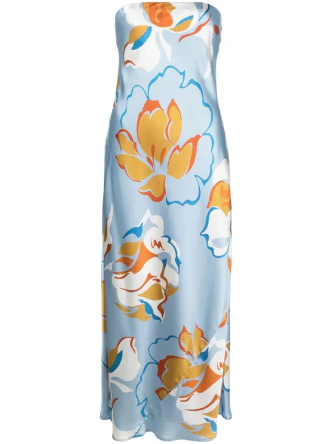 Reformation Joana floral-print silk dress