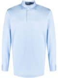 Polo Ralph Lauren long-sleeved cotton polo shirt - Blue