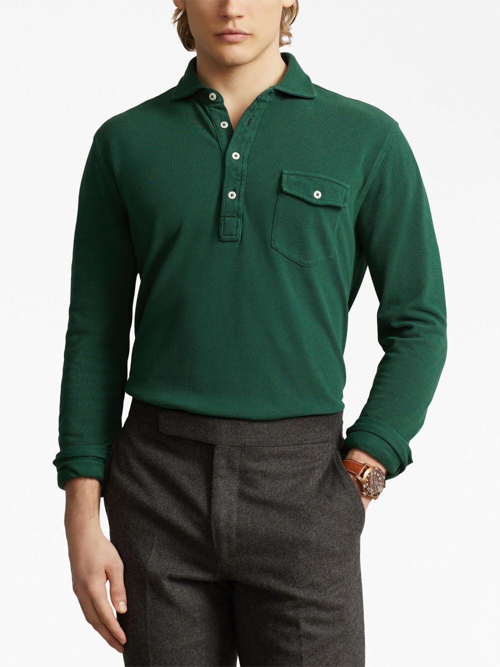 Polo Ralph Lauren long-sleeve cotton polo shirt Men