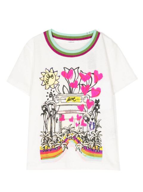 ZIMMERMANN Kids t-shirt à imprimé graphique