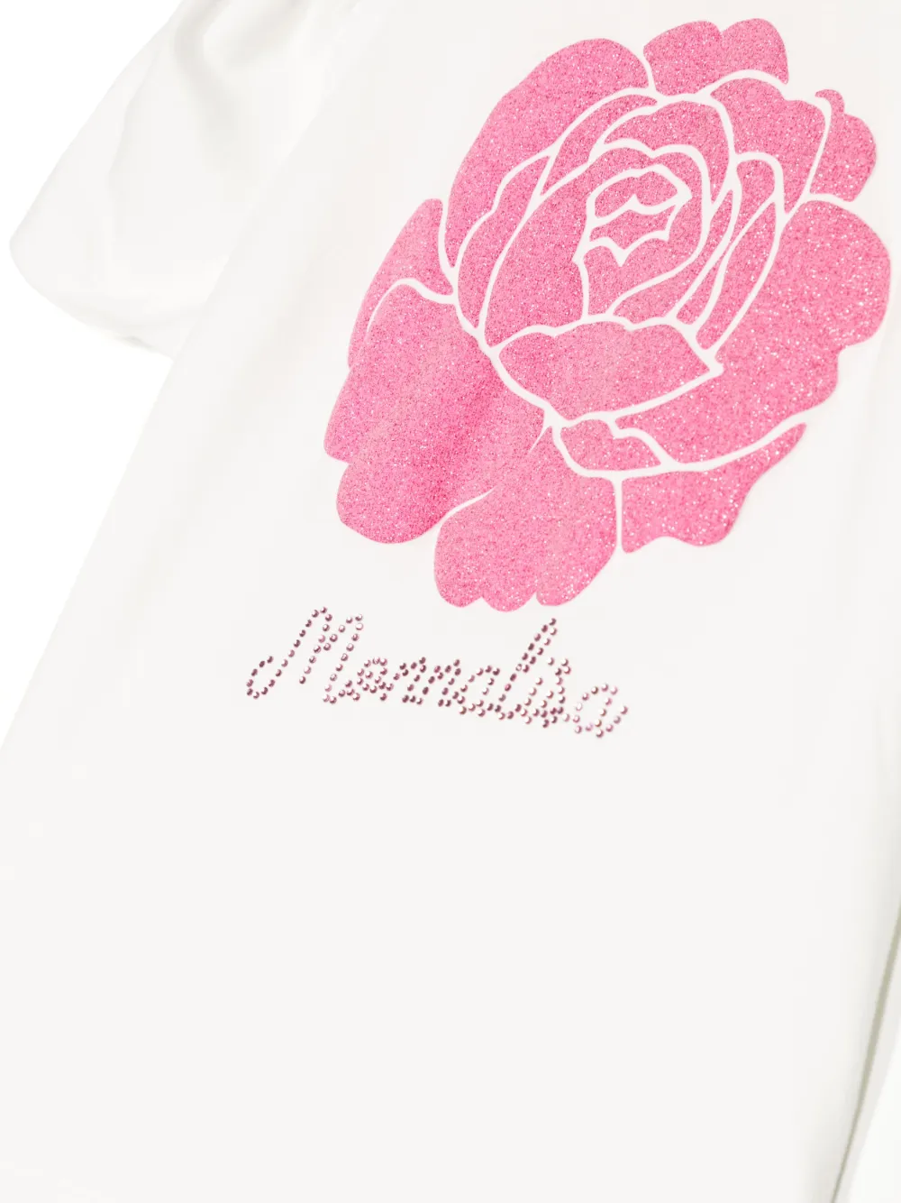 Monnalisa T-shirt met bloemenprint Wit